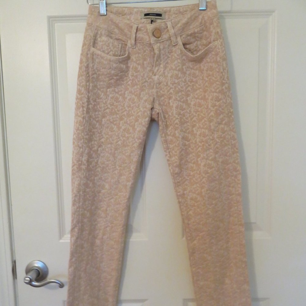 Women's Pink Embroidered Trousers Size EU 36/US 6